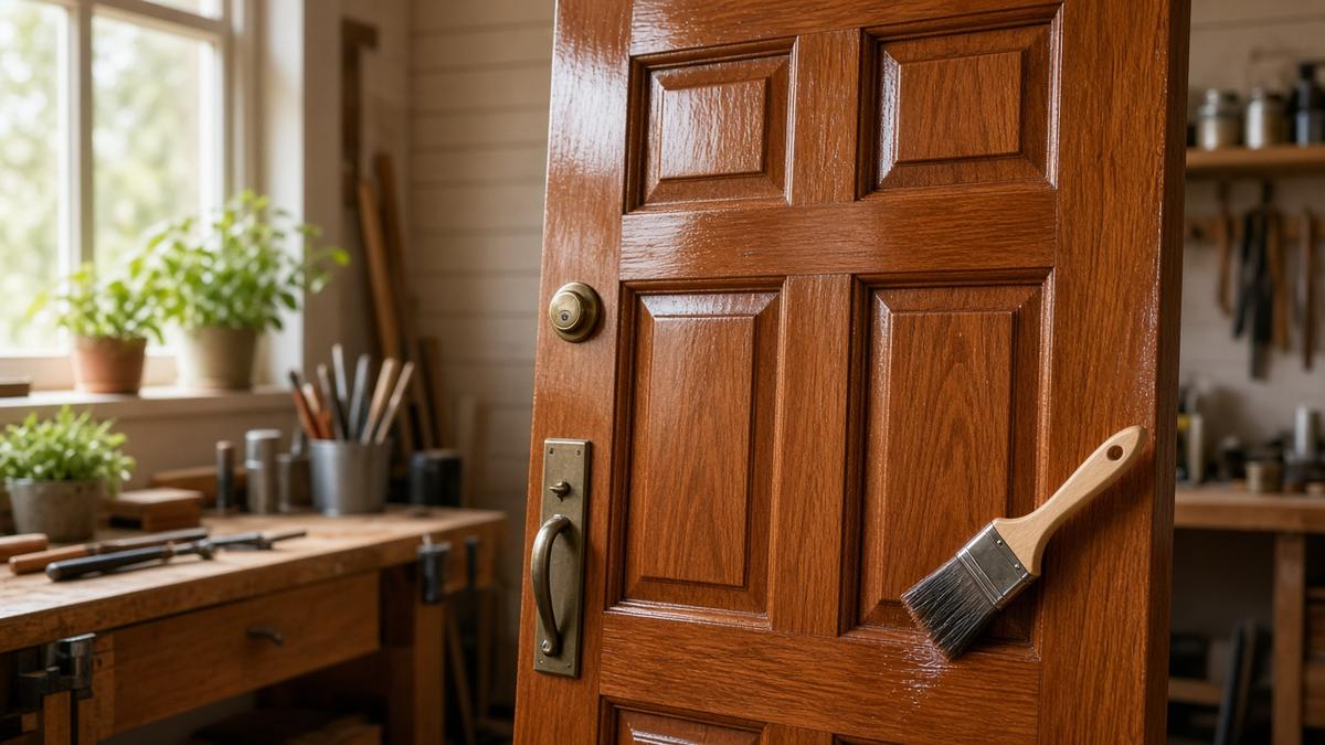 Illustration for: Top 5 Best Varnish for Exterior Wood Doors [Reddit Choices]