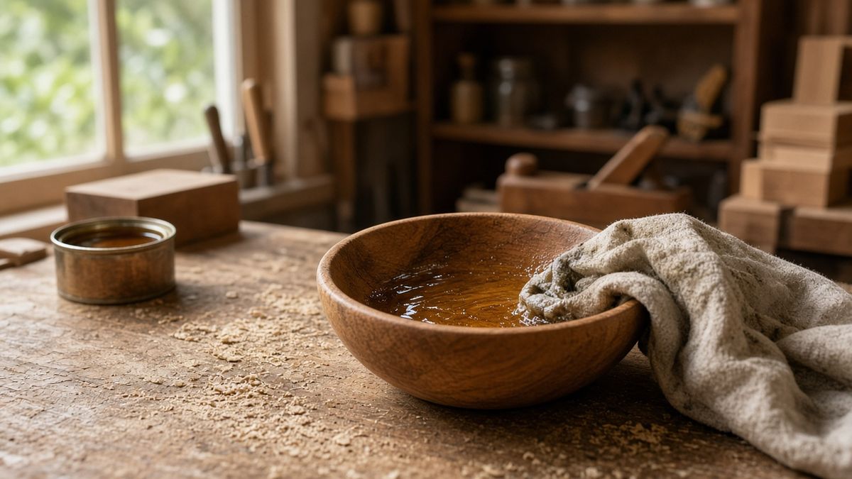 Illustration for: How to Use Tung oil on wood? [A Few Easy Process to Apply]