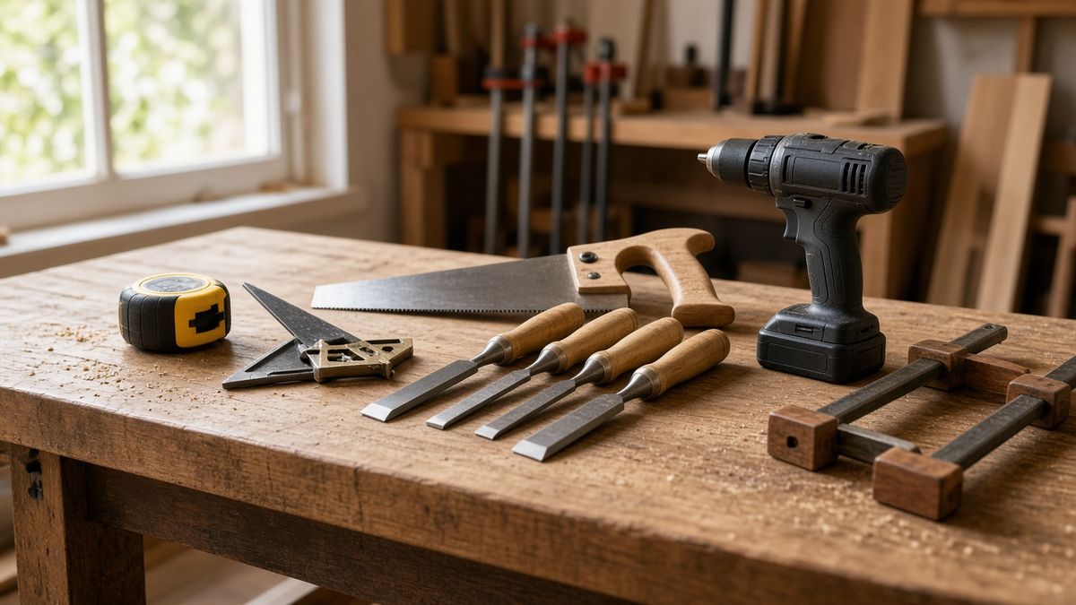 Illustration for: 20 Basic Must have Woodworking Tools for Beginners to Pro