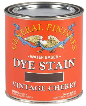 General Finishes Water Based Dye for Vintage Cherry