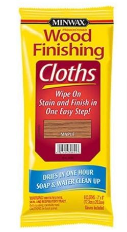 Minwax 308210000 Wood Finishing Cloths Maple wood