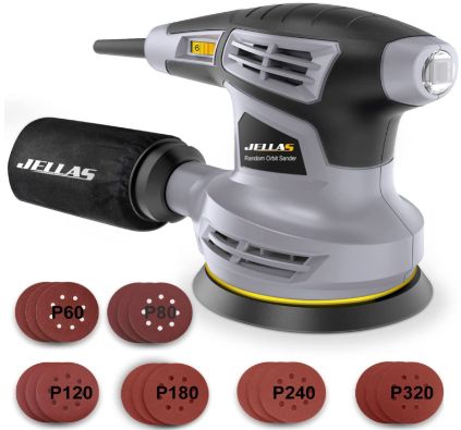Jellas – Best 5 inch Random Orbital Sander for paint removal