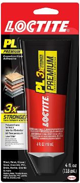 Loctite PL – Wood to concrete construction adhesive